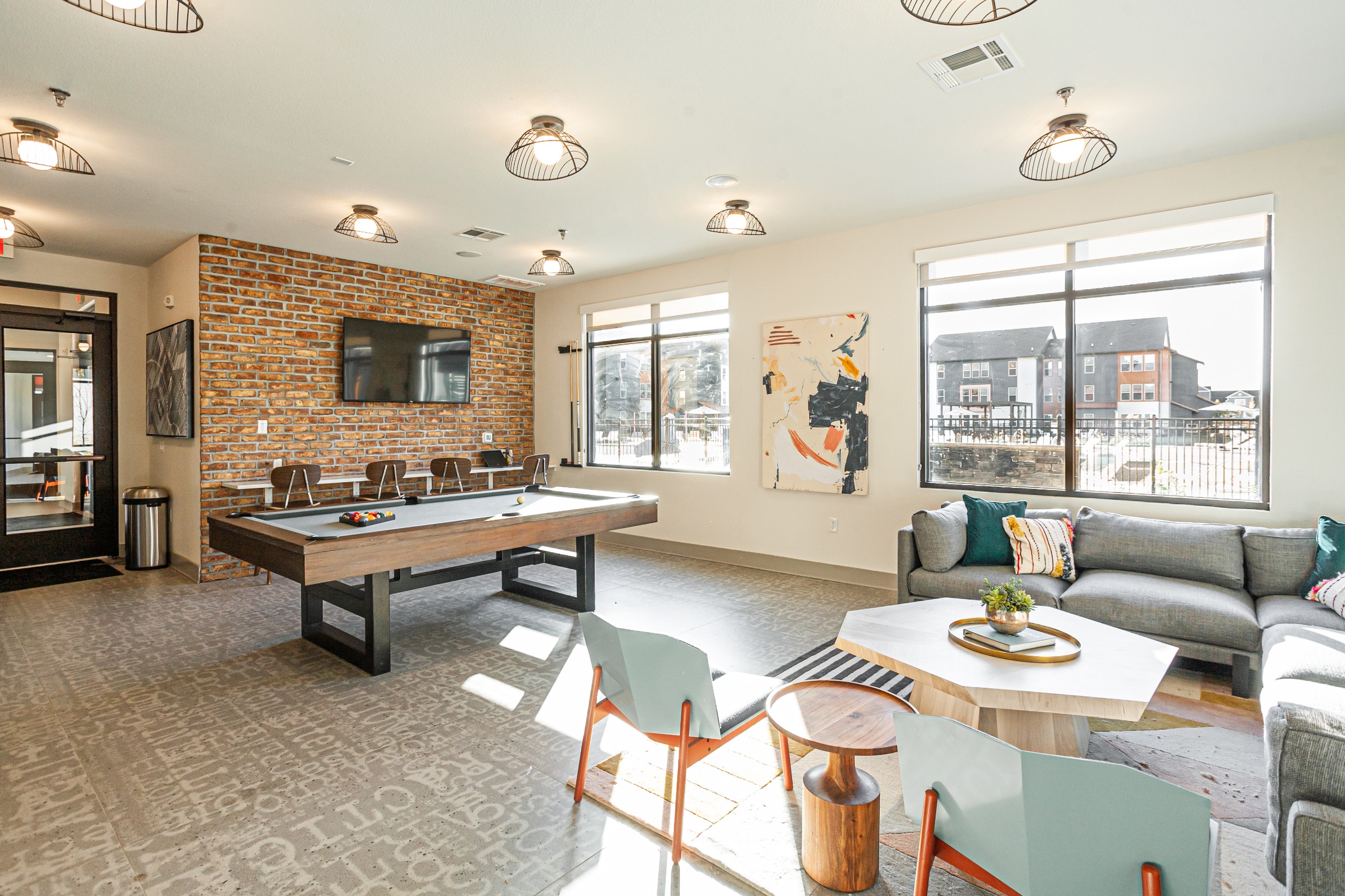 Game room and resident lounge