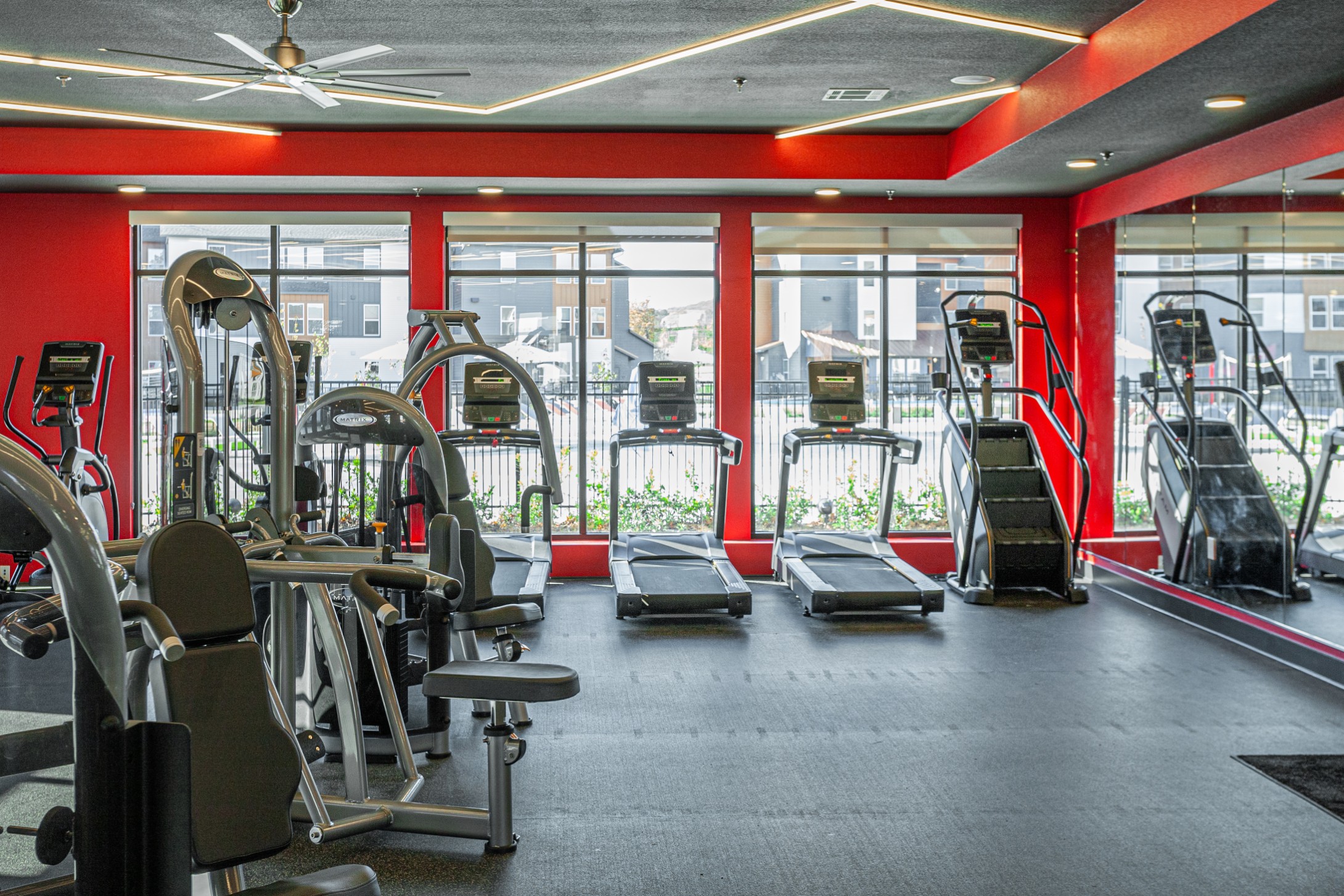 State of the art fitness center at The Tusk